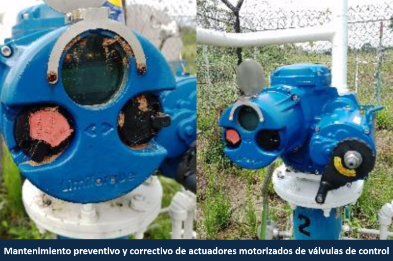 mantto actuadores válvulas